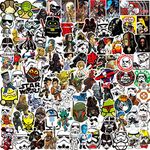 Pack of 100 Stickers, Star Wars Stickers, Waterproof Vinyl Cartoon Graffiti Decals for Laptop, Skateboard, Bicycle, Motorcycles, Children and Teens