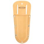 McGuire-Nicholas Saddle Leather Plier Holder | Rounded Bottom Tool Holder with Slots for Attachment to Belts