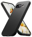 Ringke Onyx Compatible with Google Pixel 9a Case Cover Rugged Flexible Durable Anti-Slip TPU Protection Shockproof Pixel 9a Back Cover - Black