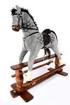 LUXURIOUS VERY LARGE Rocking Horse "SATURN DAPPLE GREY" from MJMARK 6-13 YEARS