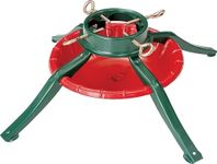 Rocky Mountain Goods Metal Christmas Tree Stand for Live Trees up to 8 Feet - Stable Metal Base Holds 1.125 Gallons of Water for Fresh Real Tree - Easy Assembly No Tools Needed RMG-MTS8 Red