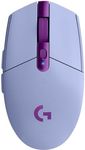 Logitech G305 LIGHTSPEED Wireless Gaming Mouse, HERO Sensor, 12,000 DPI, Lightweight, 6 Programmable Buttons, 250h Battery, On-Board Memory, Compatible with PC, Mac - Lilac