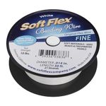 Soft Flex Best Beading Wire .014 Inch White - 30 Feet