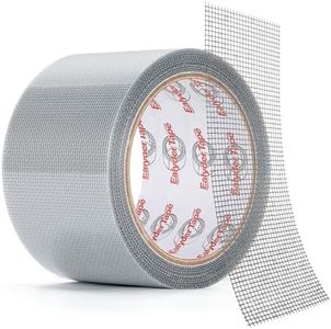 Ealyder Tape 3″ X 30 FT Grey Window Screen Repair Tape, Strong Adhesive Fiberglass Mesh Patch for Window & Door Screen Tears