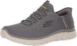 Skechers Men's Summits High Range Hands Free Slip-in Loafer, Charcoal, 10