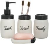 Mason jar Bathroom Accessories Set 