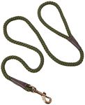 Ancol Heritage Nylon Rope Lead Green 1.07m X10mm Sz 1-3