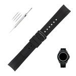 Topuly 23mm Rubber Watch Band replacement for Citizen Eco-Drive Promaste E168 B740 B741 BJ2110 BJ2111 BJ2115 BJ2117 BJ2118 BJ2119 BN0085 BN0088 Silicone Strap Wirstband accessories for Men and Women(