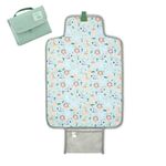 Polar Gear Baby Changing Mat – Wipe-Clean Changing Mat for Newborns – Travel Changing Mat with Pocket – Padded, Foldable Changing Matt Baby – Safari