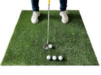 Golfort Heavy Duty Golf Practice Long Grass Mat with Long Grass and Foam Pad (Used Shock Absorb Foam 3 * 3 FT) Real Feel Like Play in Golf