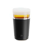 asobu Vacuum Insulated Double Walled Beer Pint Sleeve and Pint Glass (Black)