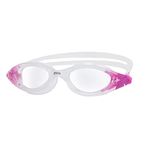 Zoggs Panorama Adult Swimming Goggles (Clear Lens, Clear/Purple) for Men and Women, Soft Anti-Leak Seal, Anti-Fog, UV Protection, Quick Adjust Strap, 180 Degree Clear Vision Swim Goggles