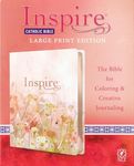 NLT Inspire Catholic Bible Large Print (LeatherLike, Pink Fi: The Bible for Coloring & Creative Journaling