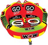 WOW Sports - Go Bot Towable - Inflatable Tube for Boating - Front & Back Tow Points - Fits Kids & Adults - 1-2 riders - 340 lb Capacity