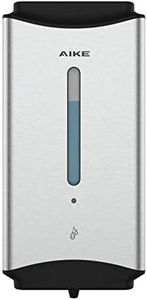 AIKE AK1206 Distributore di Sapone Automatico, 1100 ml Distributore di Sapone Commerciale, Distributore di Sapone Liquido a Parete in Acciaio Inox per WC e Bagno (Spazzolato)