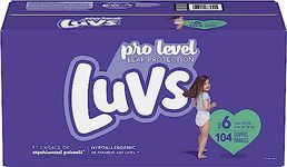 Luvs Diapers - Size 6, 104 Count, Paw Patrol Disposable Baby Diapers