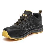 Mountain Warehouse DEWALT Men's Fargo Safety Trainer | Steel Toe Cap | SB SRA Rated | Comfort Fit | Black UK9 (EU43)