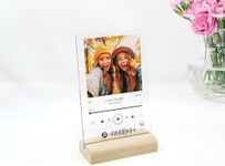 Personalized Acrylic Song | Acrylic Album Cover | Transparent Song | Multiple Size Options (Come with Stand) (4x6 inch)