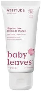 ATTITUDE Diaper Cream for Baby, EWG Verified, Dermatologically Tested, Formulated with Zinc Oxide, Vegan, Unscented, 75 grams