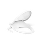 Kohler K-5724-0 Puretide Elongated Manual Bidet Toilet Seat, White with Quiet-Close Lid and Seat, Adjustable Spray Pressure and Position, Self-Cleaning Wand, No Batteries or Electrical Outlet Needed