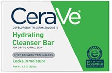 CeraVe Hydrating Cleansing Bar 4.5 oz Non-Soap Alternative for Daily Body and Facial Washing, Dry to Normal Skin