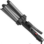 REVLON Perfect Heat Jumbo 3 Barrel Hair Waver, Black