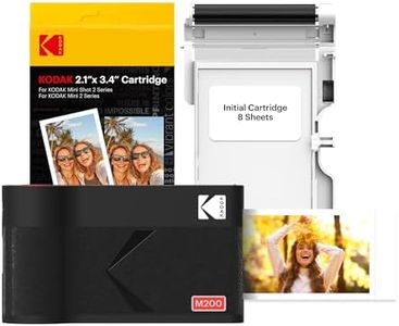 KODAK Mini 2 ERA 4PASS Portable Photo Printer, Initial 8 Sheets + 30 Sheet Pack Bundle, Black