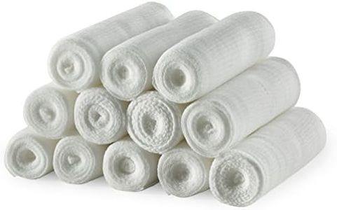 Gauze Bandage Rolls - Pack of 12, 3” x 4.1 Yards Per Roll Medical Grade Gauze Bandage and Stretch Bandage Wrapping for Dressing All Types of Wounds and First Aid Kit by MEDca