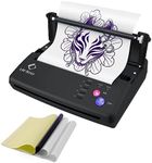 LifeBasis Thermal Copier Tattoo Stencil Transfer Copier Printer Tattoo Transfer Machine with 30PCS Stencil Sheets Tattoo Stencil Printer for Men and Women Black Update Version