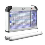 Electric Bug Zapper 20W Indoor Insect Killer Mosquito BALI OUTDOORS Fly Zapper, Fly Traps-Powerful 4200V Grid Bug Lamp Light Use with Protection Mesh Film- Including 2 Replacement Bulbs