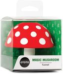 OTOTO Magic Mushroom Small Funnel - Kitchen Funnels for Filling Bottles or Containers - Silicone Funnel, Plastic Funnel for Liquids - 100% Food Safe, BPA-Free, Dishwasher Safe Collapsible Funnel