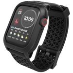 Catalyst Case- Designed for Apple Watch Series SE 2022, Series 6/5 and 4 44mm, Buckle Edition, Drop Proof 9.9ft, Sport Band, Breathable, Rugged - Stealth Black