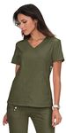 Koi Lite 316 Women's Philosophy Scrub Top Olive Green L