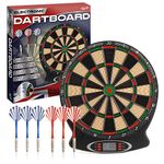 Toyrific Children's Electronic Dartboard with LED Digital Score Display and Plastic Tip Darts