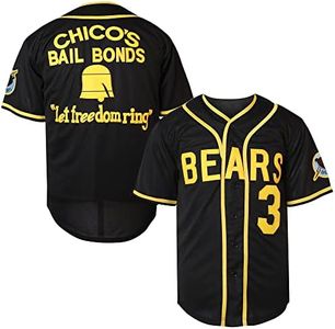TKJPYWYH Bad News Bears Movie Baseball Jersey for Men,12 Tanner Boyle 3 Kelly Leak 1976 Chico's Bail Bonds Sports Shirt S-3XL
