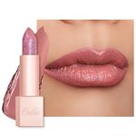 Oulac Pink Shimmer Lipstick for Women-Moisture Tinted Lip Balm for Dry Lips, Glitter Surface, Creamy Formula, Hydrating & Smooth, Infused with Shea Butter, Vegan, Clean Beauty (PG05) Mystical