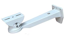 Dumbel 8” CCTV Camera Wall Mounting Bracket Stand | Heavy Duty Metal for Bullet & Box Camera | 90° Viewing Area | Indoor and Outdoor Use | White | 8 inch