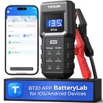 Battery Tester TOPDON BT20 12V Car Load Tester, Voltage Test Digital Alternator, Cranking & Charging Test via App, Budget Automotive Analyzer & Checker for Car Truck SUV ATV Boat