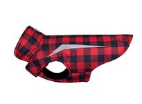 RC Pet Products 67410073 Shasta Jacket Fleece Lined Dog Coat, Red Buffalo Plaid, 10