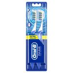 Oral-B Pulsar Pro-Expert Manual Toothbrush Enhanced with Battery Power, 2 Counts, (Colours May Vary)