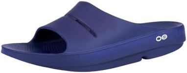 OOFOS OOahh Recovery Slide, Navy - Women’s Size 15, Men’s Size 13