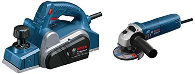 Bosch GHO 6500 Professional Planer with GWS 600 Professional Angle Grinder (Blue) Combo