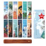 Folkulture Incense Sticks Gift Set - Pack of 12 Insenses (240 Sticks) with Insence Holder - Green Tea, Orange Blossom, Lemon Verbena, White Woods & Oudh, Hamam and More - Organic Inscent (Wanderlust)