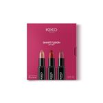 KIKO Milano Smart Fusion Lip Set 02, Lip Kit With 3 Radiant-Finish Lipsticks