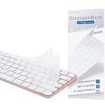 Digi-Tatoo iMac 24 inch Keyboard Cover Skin Protector (Model A2449, Touch ID Version, US Layout) - Protective, Clear Keyboard Cover for iMac Magic Keyboard