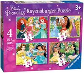 Ravensburger Disney Princess - 4 in Box (12, 16, 20, 24 Piece) Jigsaw Puzzles for Kids Age 3 Years Up