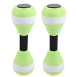 BESPORTBLE Water Weights for Pool Exercise: EVA Water Dumbbells Water Aqua Fitness Barbells Hand Bar Exercises for Swimming Set of 2, Green