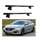 Cross Bars Aluminum Compatible with Honda Civic 2015-2020 for Car Roof Rack with Lock Luggage Carrier, Black