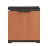 Nilkamal Freedom Mini 09 (FMSC09) Plastic Shoe Cabinet (Rust & Weathered Brown)