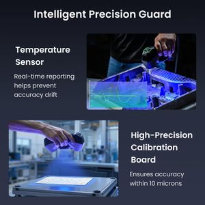 Revopoint MetroY 3D Scanner – 0.01mm Precision, Blue Laser Handheld for Industrial 3D Modeling & Measurement